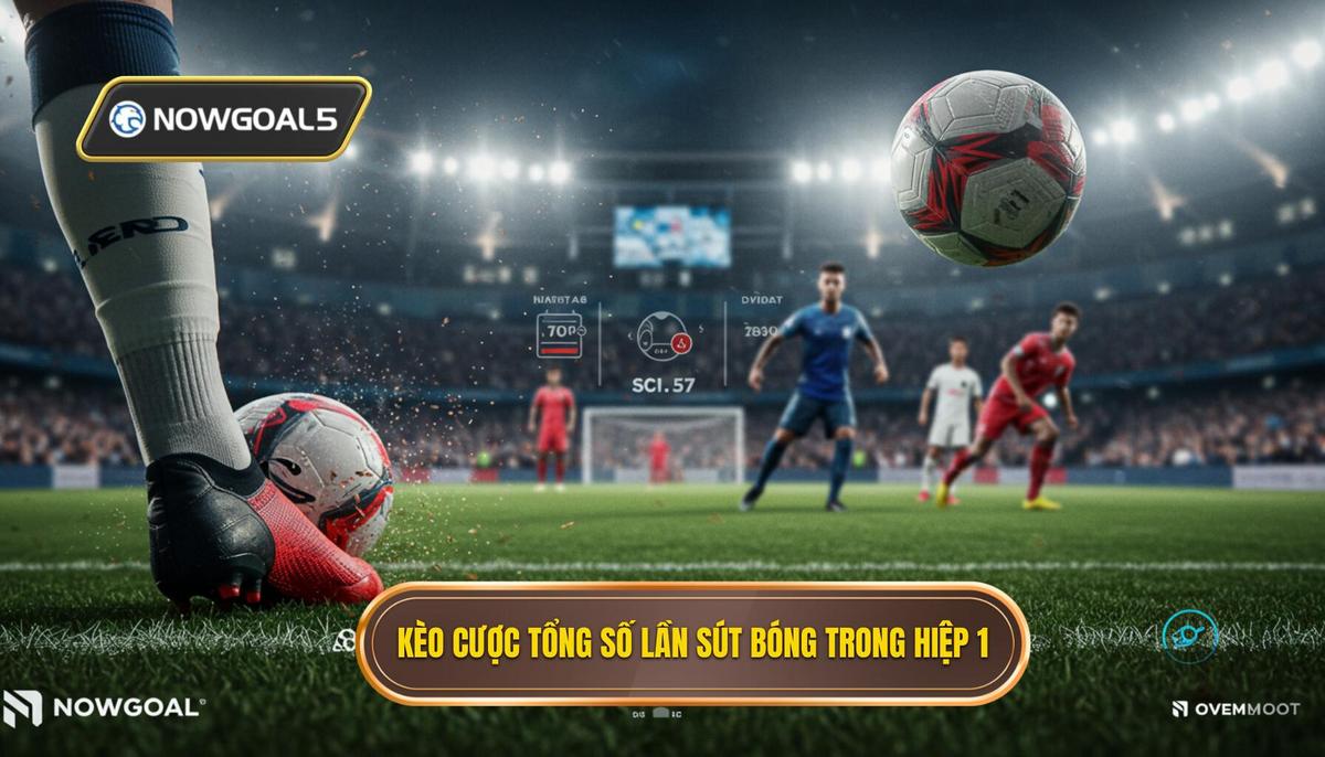 Kèo cược tổng số lần sút bóng trong hiệp 1