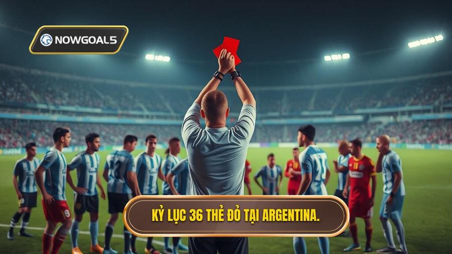 1. Kỷ lục 36 thẻ đỏ tại Argentina.