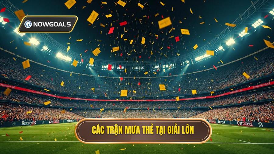 2. Các trận mưa thẻ tại giải lớn