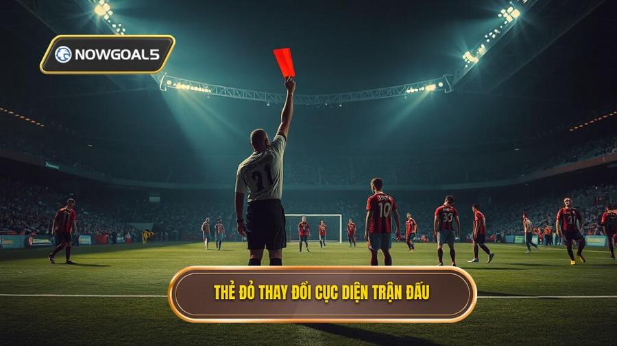 3. Thẻ đỏ thay đổi cục diện trận đấu